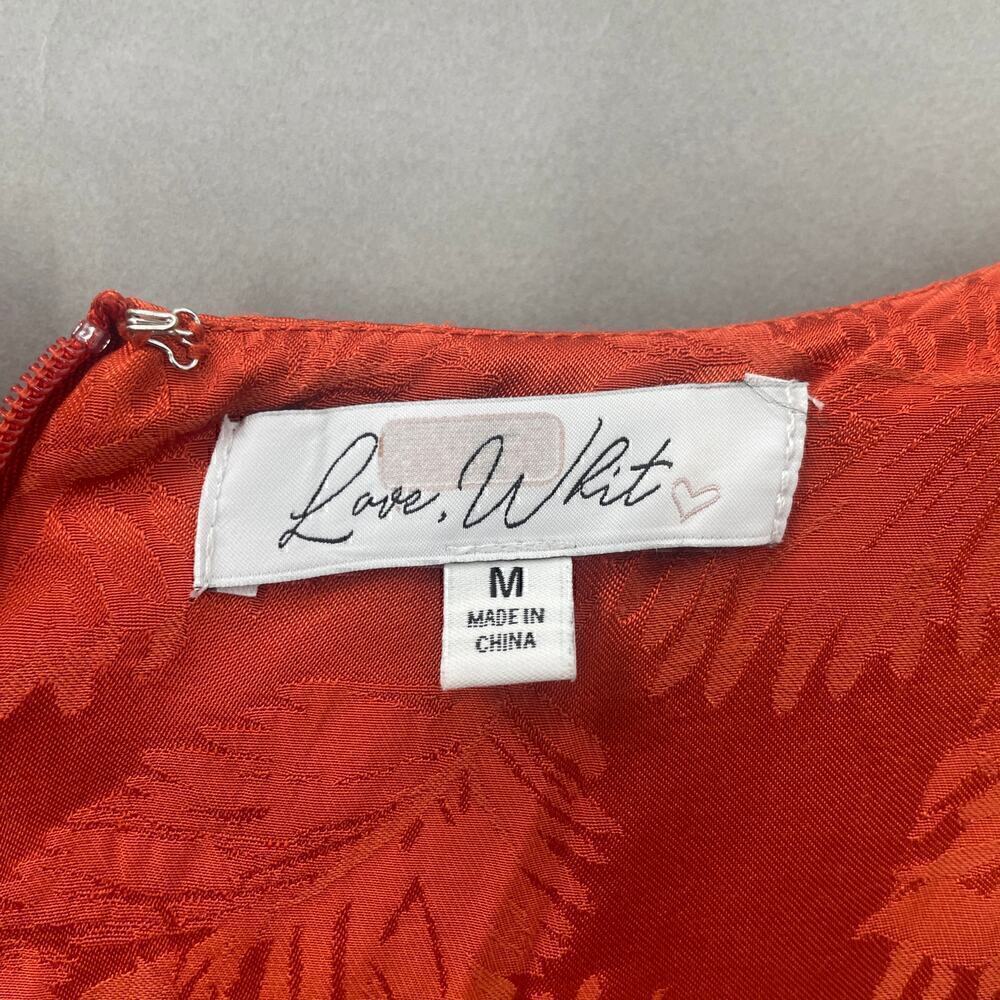 B37 Love Whit Jacquard Midi Dress Womens‎ Medium Long Sleeves - Picture 7 of 7